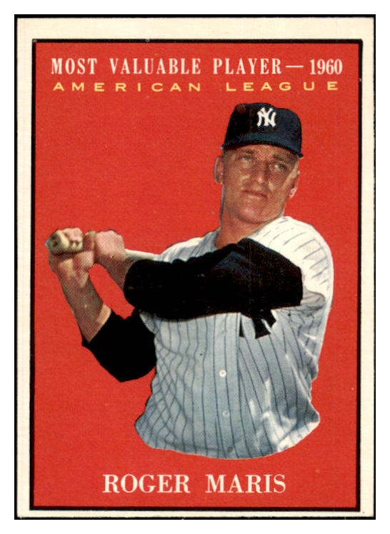 1961 Topps Baseball #478 Roger Maris MVP Yankees EX-MT 441521 Kit Young Cards
