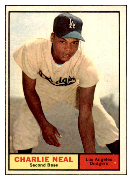 1961 Topps Baseball #423 Charlie Neal Dodgers EX-MT 441537 Kit Young Cards