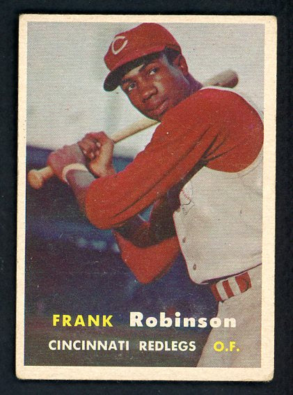 1957 Topps Baseball #035 Frank Robinson Reds VG-EX 441556 Kit Young Cards