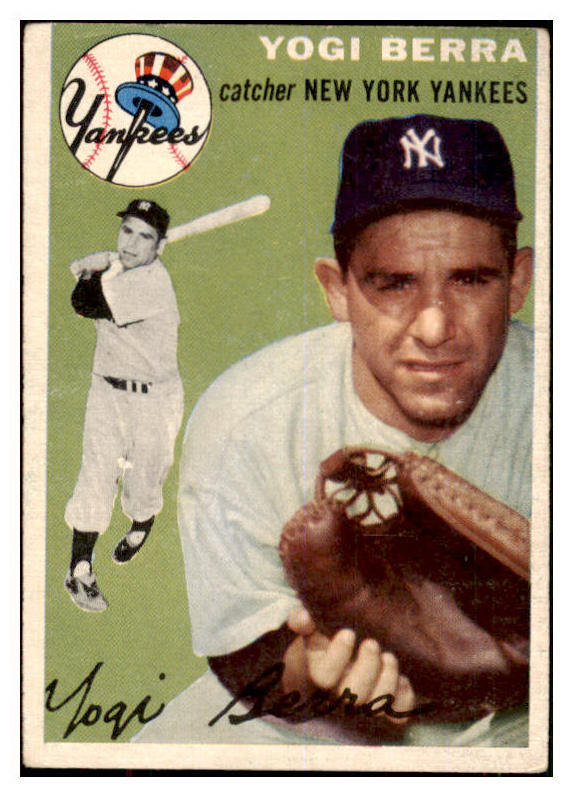 1954 Topps Baseball #050 Yogi Berra Yankees VG-EX 441636