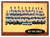 1962 Topps Baseball #251 New York Yankees Team EX-MT 441665