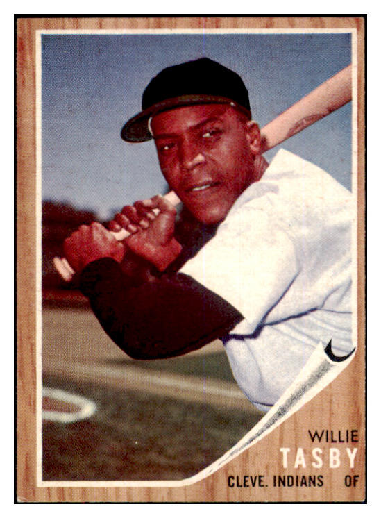 1962 Topps Baseball #462 Willie Tasby Indians EX-MT No Emblem 441670