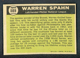 1961 Topps Baseball #589 Warren Spahn A.S. Braves EX-MT 441948