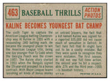 1959 Topps Baseball #463 Al Kaline IA Tigers NR-MT 441958