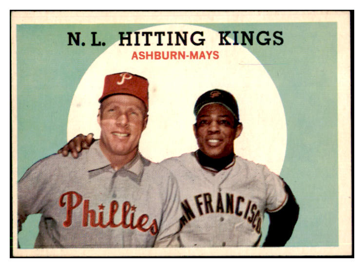 1959 Topps Baseball #317 Willie Mays Richie Ashburn EX-MT 442058