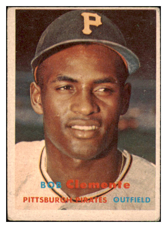 1957 Topps Baseball #076 Roberto Clemente Pirates VG/VG-EX 442068