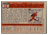 1957 Topps Baseball #018 Don Drysdale Dodgers VG-EX 442074