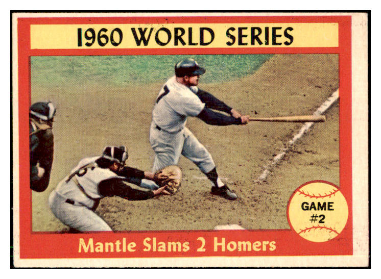 1961 Topps Baseball #406 Mickey Mantle IA Yankees EX+ 442102