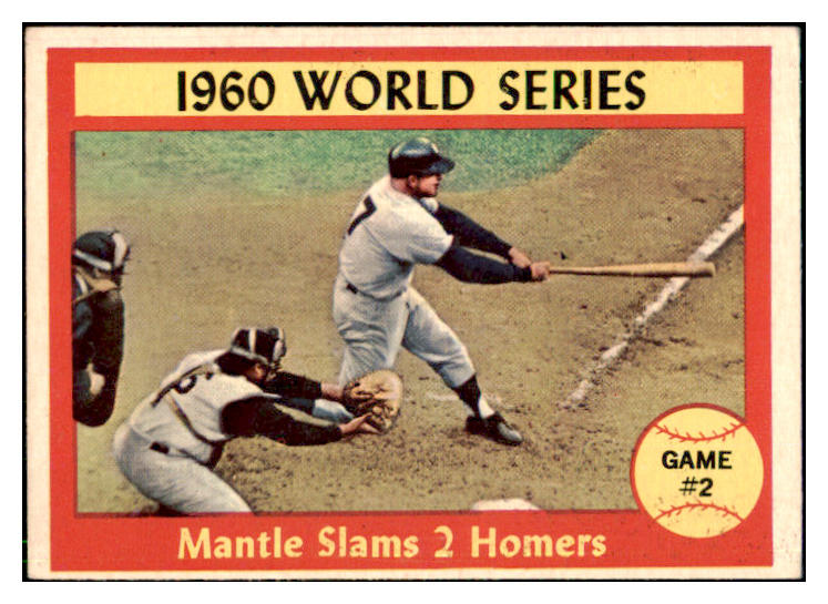 1961 Topps Baseball #406 Mickey Mantle IA Yankees EX+ 442103