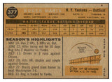 1960 Topps Baseball #377 Roger Maris Yankees EX-MT 442104