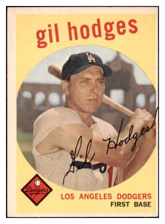 1959 Topps Baseball #270 Gil Hodges Dodgers EX-MT 442105