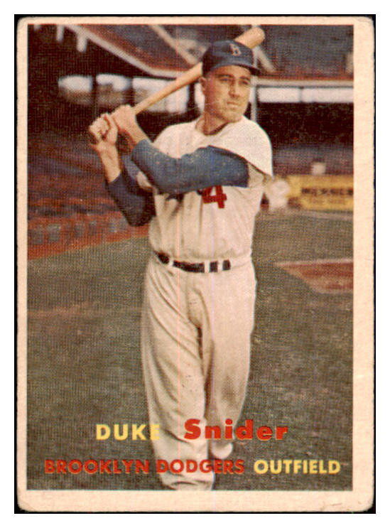 1957 Topps Baseball #170 Duke Snider Dodgers VG-EX 442165