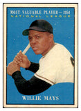 1961 Topps Baseball #482 Willie Mays MVP Giants VG-EX 442169