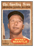 1962 Topps Baseball #471 Mickey Mantle A.S. Yankees VG-EX 442180