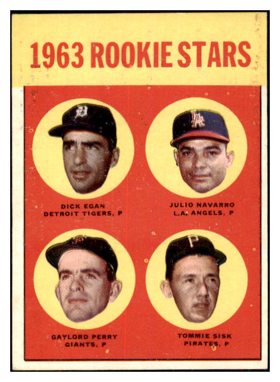 1963 Topps Baseball #169 Gaylord Perry Giants EX-MT 442182