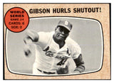 1968 Topps Baseball #154 World Series Game 4 Bob Gibson VG-EX 442199