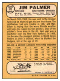 1968 Topps Baseball #575 Jim Palmer Orioles VG-EX 442206