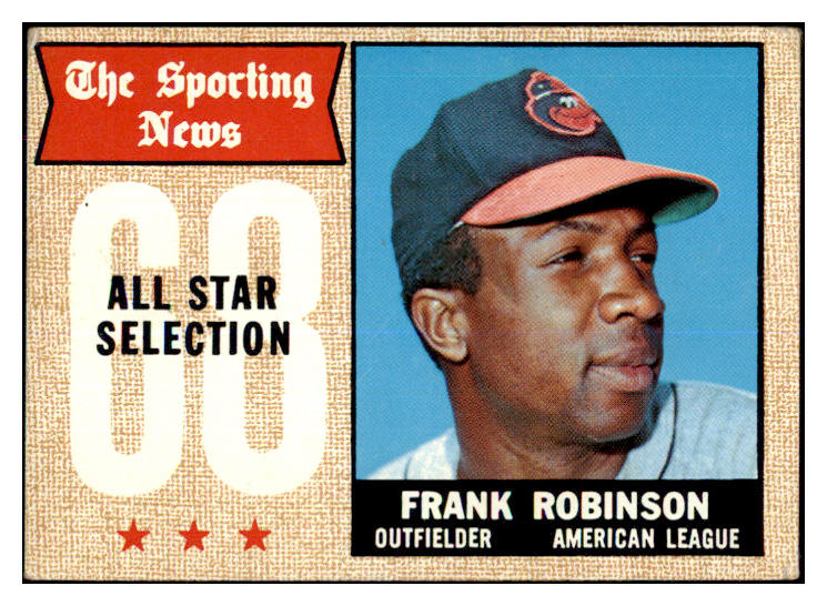 1968 Topps Baseball #373 Frank Robinson A.S. Orioles VG 442208