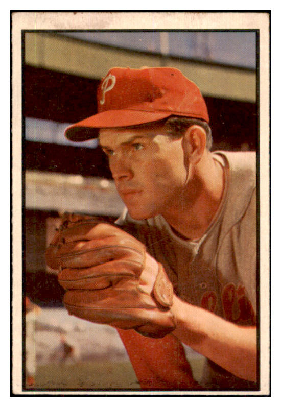 1953 Bowman Color Baseball #065 Robin Roberts Phillies VG-EX 442220