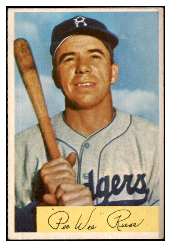 1954 Bowman Baseball #058 Pee Wee Reese Dodgers VG-EX 442228