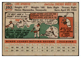 1956 Topps Baseball #292 Luis Aparicio White Sox VG/VG-EX 442251