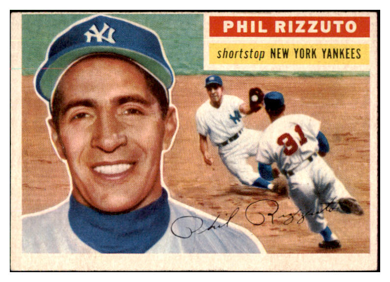 1956 Topps Baseball #113 Phil Rizzuto Yankees EX-MT oc Gray 442259
