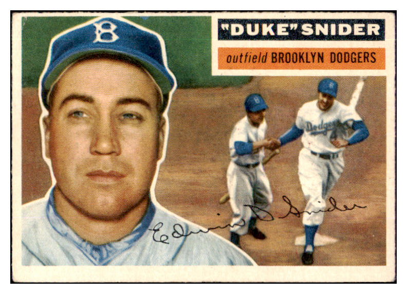 1956 Topps Baseball #150 Duke Snider Dodgers VG-EX Gray 442267