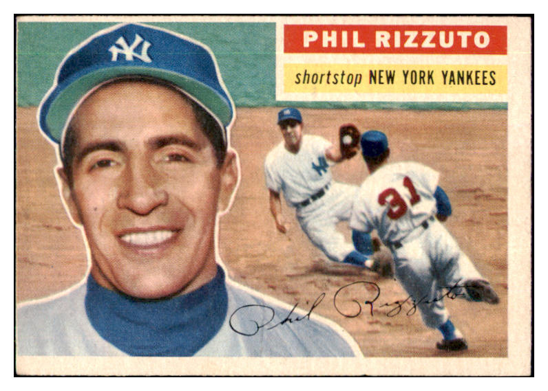 1956 Topps Baseball #113 Phil Rizzuto Yankees VG-EX Gray 442270