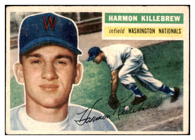 1956 Topps Baseball #164 Harmon Killebrew Senators VG-EX/EX Gray 442276
