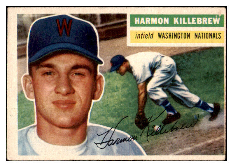1956 Topps Baseball #164 Harmon Killebrew Senators VG-EX Gray 442289