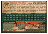 1954 Topps Baseball #050 Yogi Berra Yankees VG-EX 442354