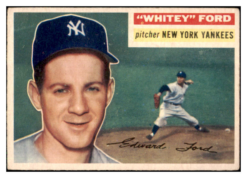 1956 Topps Baseball #240 Whitey Ford Yankees EX 442382