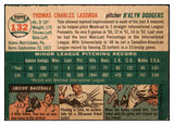 1954 Topps Baseball #132 Tom Lasorda Dodgers VG-EX 442413