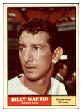 1961 Topps Baseball #089 Billy Martin Braves VG-EX 442434