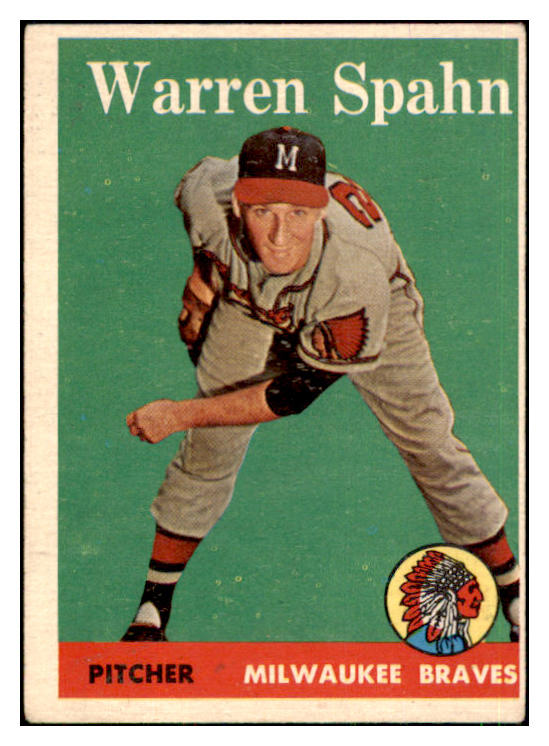 1958 Topps Baseball #270 Warren Spahn Braves VG-EX 442447