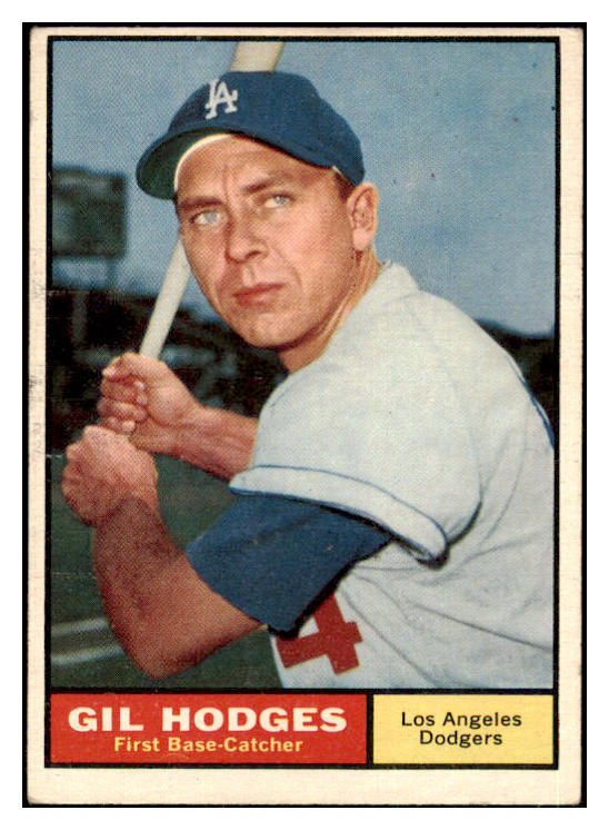 1961 Topps Baseball #460 Gil Hodges Dodgers EX 442459