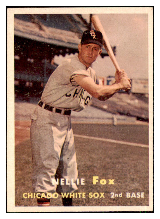 1957 Topps Baseball #038 Nellie Fox White Sox EX-MT 442479