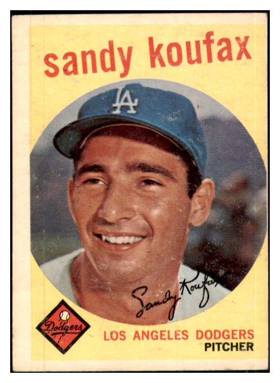 1959 Topps Baseball #163 Sandy Koufax Dodgers EX 442484
