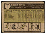 1961 Topps Baseball #002 Roger Maris Yankees PR-FR 442532