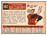 1959 Topps Baseball #542 Jim Perry Indians EX 442691