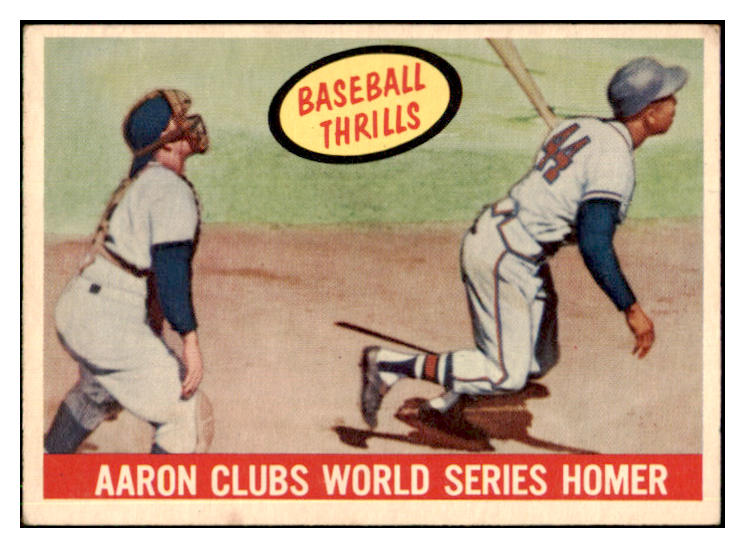 1959 Topps Baseball #467 Hank Aaron IA Braves EX-MT 442693