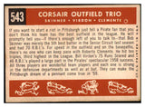 1959 Topps Baseball #543 Roberto Clemente Bill Virdon EX+/EX-MT 442702