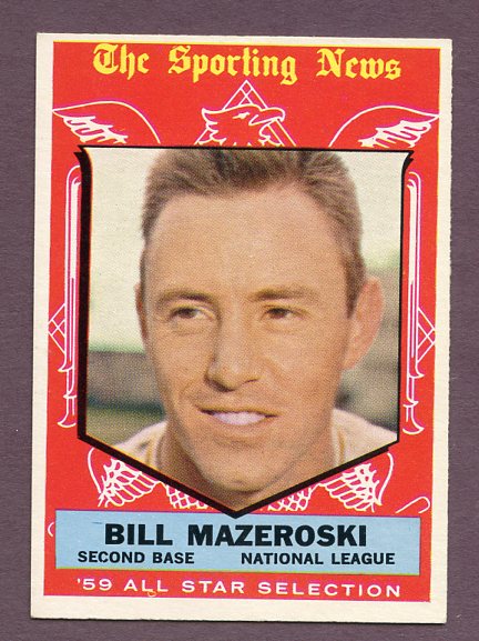 1959 Topps Baseball #555 Bill Mazeroski A.S. Pirates NR-MT 442825