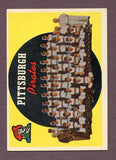 1959 Topps Baseball #528 Pittsburgh Pirates Team EX-MT 442872