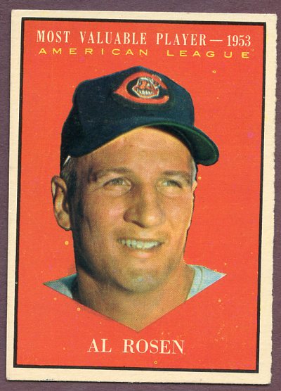 1961 Topps Baseball #474 Al Rosen MVP Indians EX-MT 443229