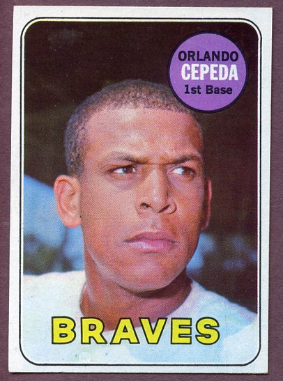 1969 Topps Baseball #385 Orlando Cepeda Braves EX-MT 443269