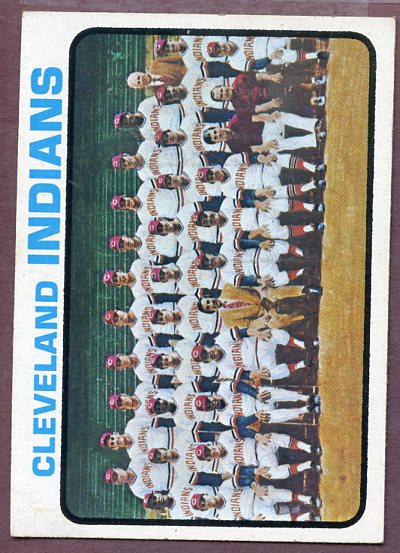 1973 Topps Baseball #629 Cleveland Indians Team EX-MT 443320