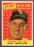 1958 Topps Baseball #491 Sherm Lollar A.S White Sox EX-MT 443357