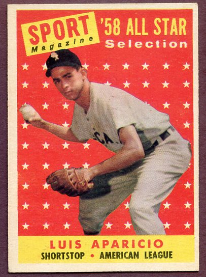 1958 Topps Baseball #483 Luis Aparicio A.S. White Sox EX-MT 443358