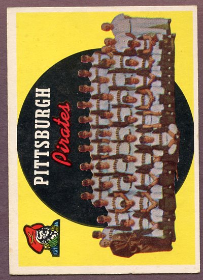 1959 Topps Baseball #528 Pittsburgh Pirates Team EX-MT 443420